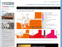 Tablet Screenshot of caracteres.org